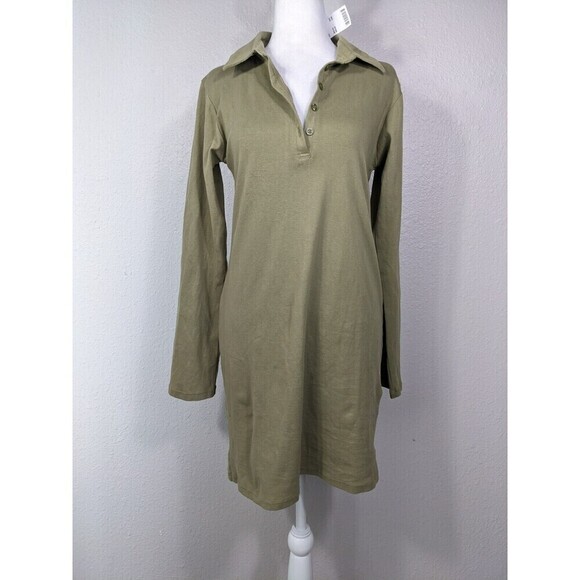 Urban Outfitters Bodycon Mini Dress XXL Army Olive Green - Picture 3 of 11